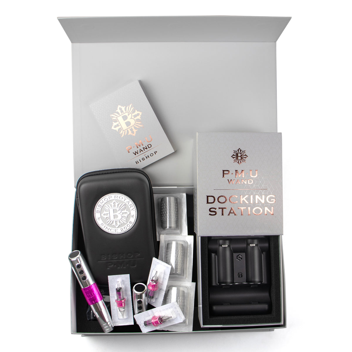 OMG PMU Wand x Bishop Docking Station Set – Professional Light Wegight Permanent Makeup Machine Kit by Teryn Darling