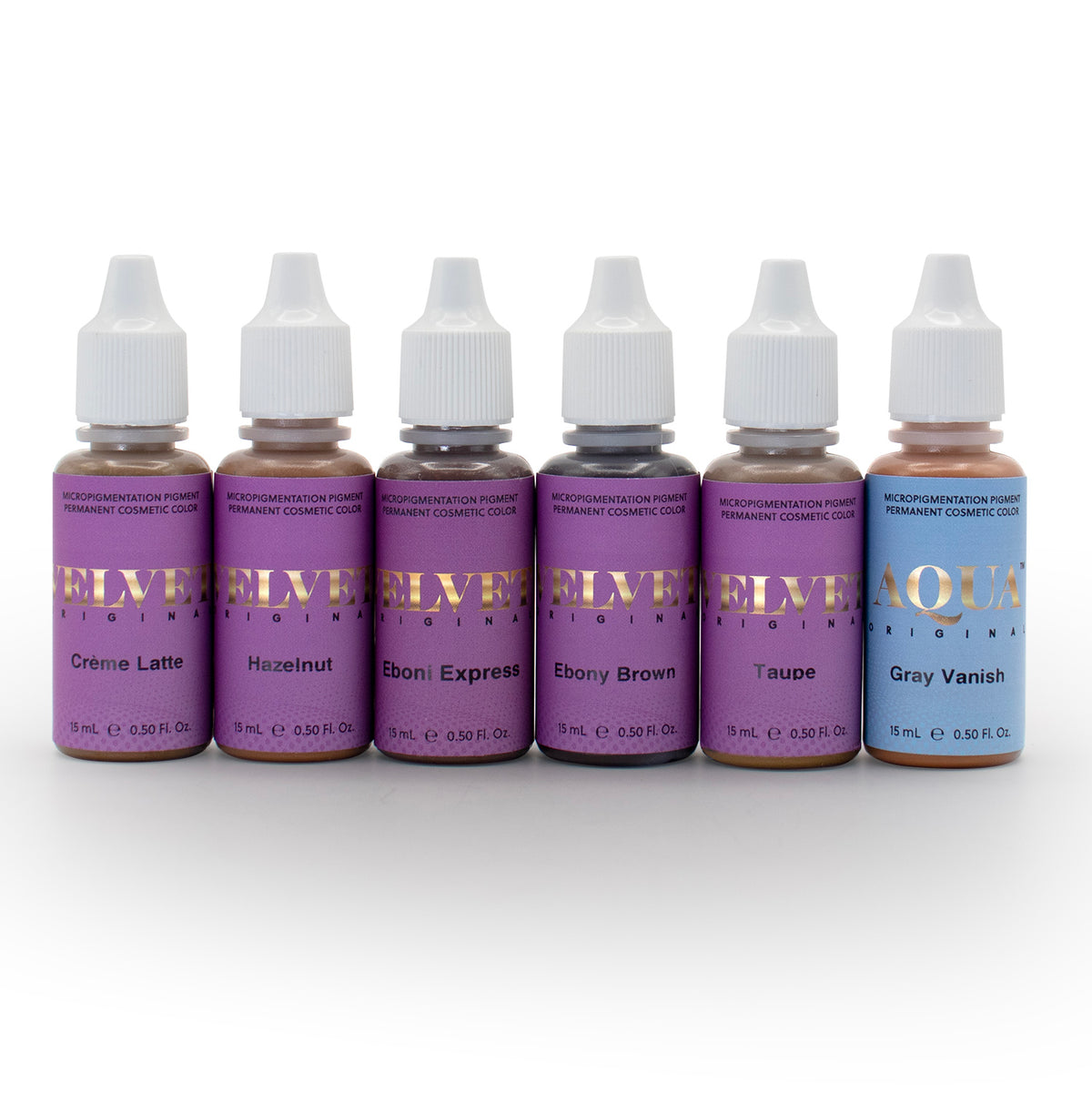 Product Name:
Velvet® Eyebrow Starter Kit by Li Pigments – High-Performance Inorganic Pigments for Flawless Brows

Short Description:
The Velvet® Eyebrow Starter Kit is your go-to collection for creating beautifully healed brows on a wide range of skin tones. Featuring Teryn Darling’s most trusted brow pigments, this kit gives PMU artists the core shades needed to shape, shade, and customize results for every client.

Full Description:
The Velvet® Eyebrow Starter Kit by Li Pigments includes six high-perform