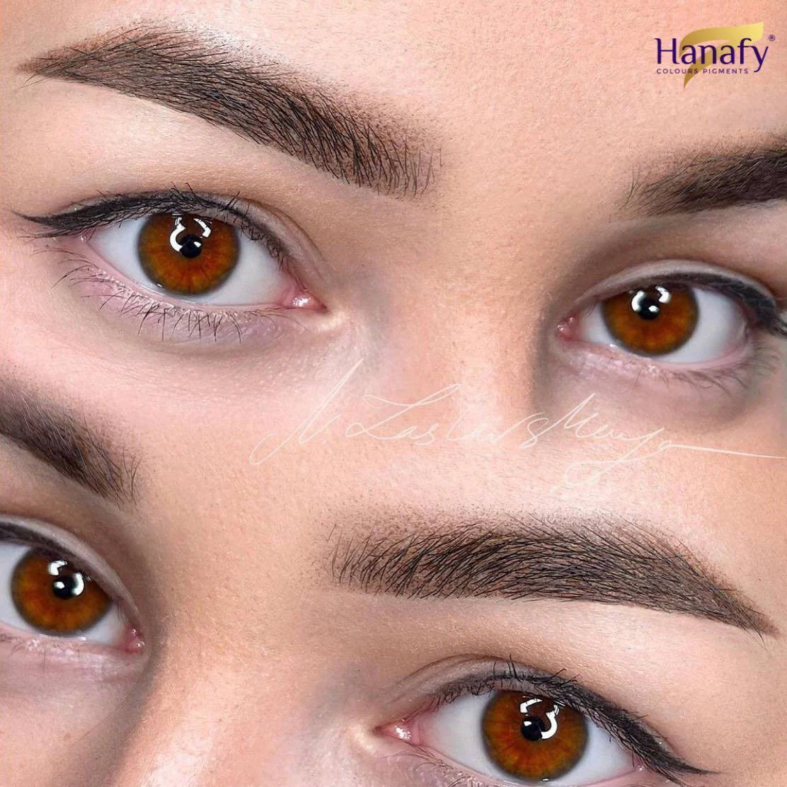 Hanafy Milk Chocolate N3 Pigment Showcase - Best Warm Brow Pigment for PMU Artists