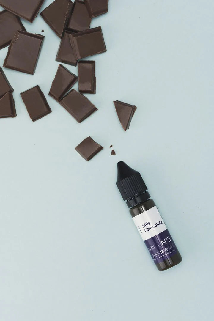 Hanafy Milk Chocolate N3 Pigment Bottle with Chocolate Pieces - Warmest PMU Brown