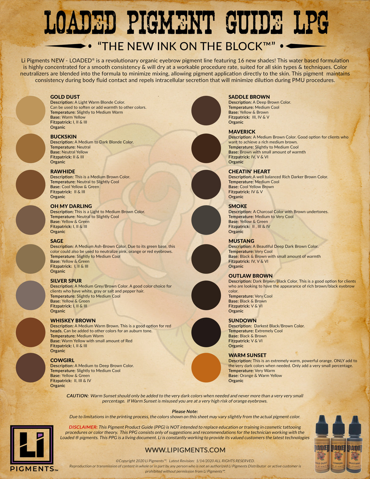 Li Pigments Loaded - Rawhide 15ml