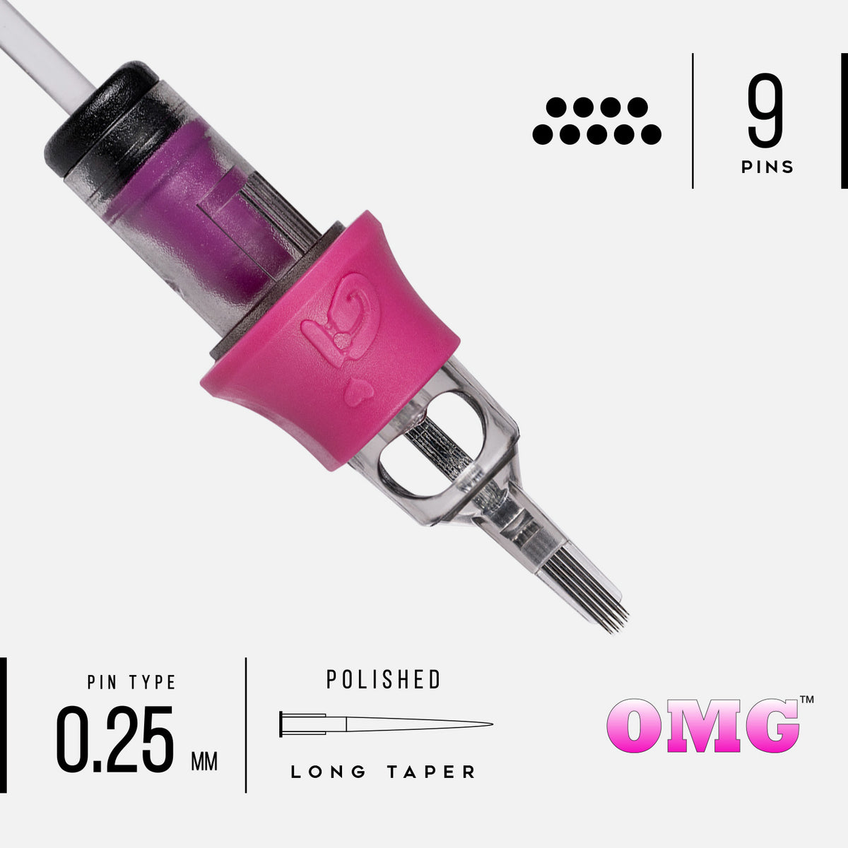 OMG Needles® - 9 Curved Mag #8