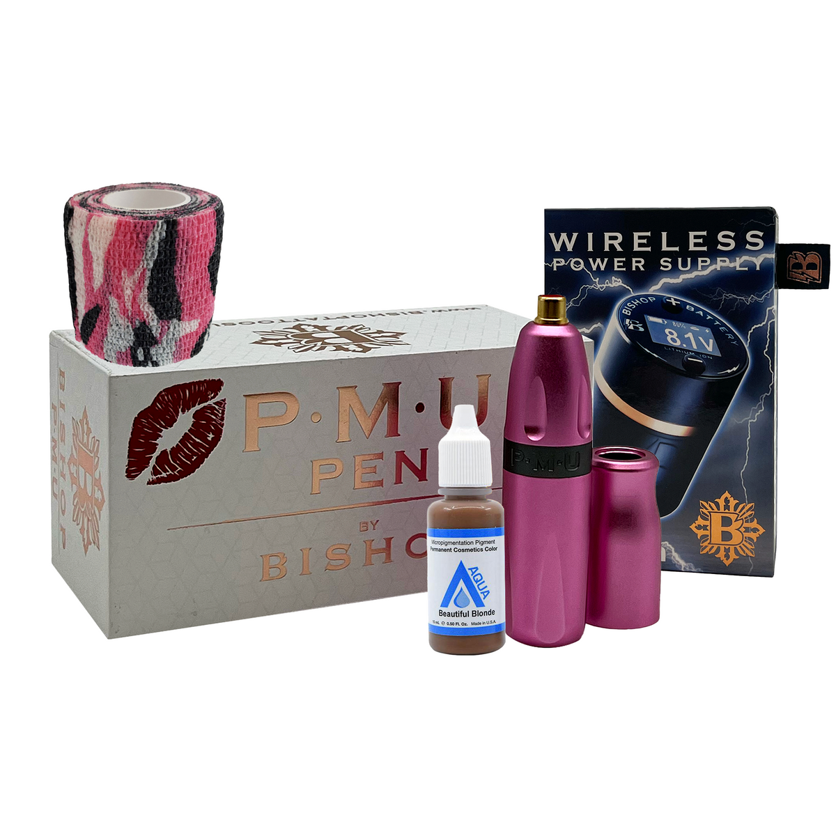 The Bishop PMU Pen Kit with Bishop B-Charged Wireless Battery - Save $34.00